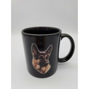 German Shepherd Dog Coffee Mug Cup Tea Black 2003 TEG Photo Thailand